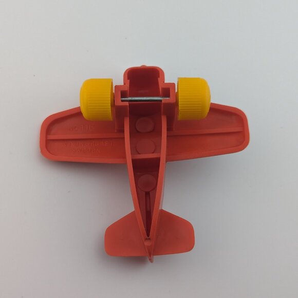 Vintage Viking Plast Sweden Red Lufthansa Prop Plane Airplane - Picture 5 of 5